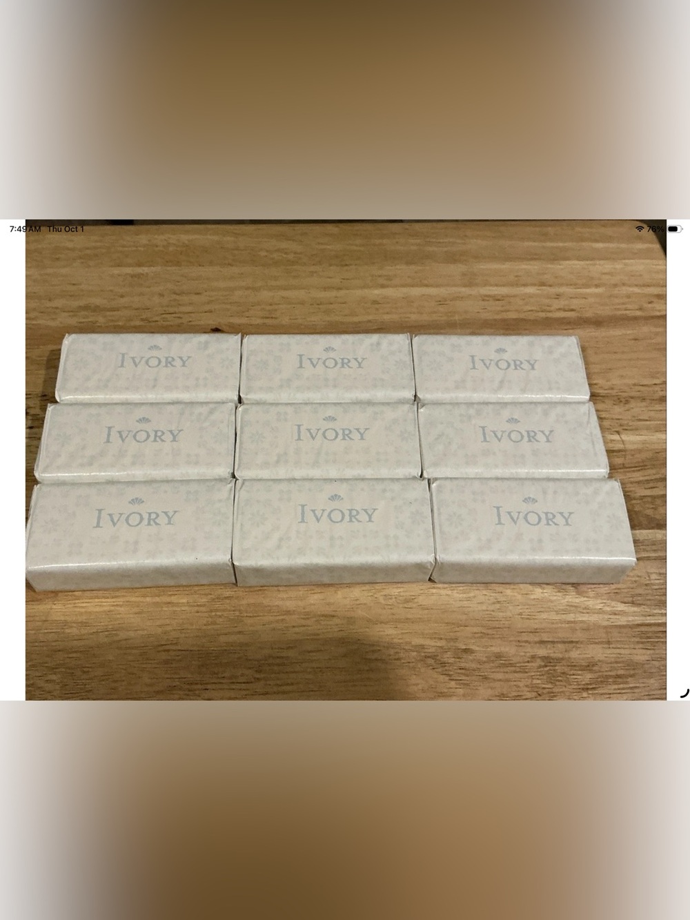 Lot of 9 Vintage Ivory Bar Soap 3.5 oz Long Bars NEW Sealed